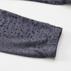 MONROW Kids Mini Cheetah Elastic Waist Sweats VINTAGEBLACK Best Sale